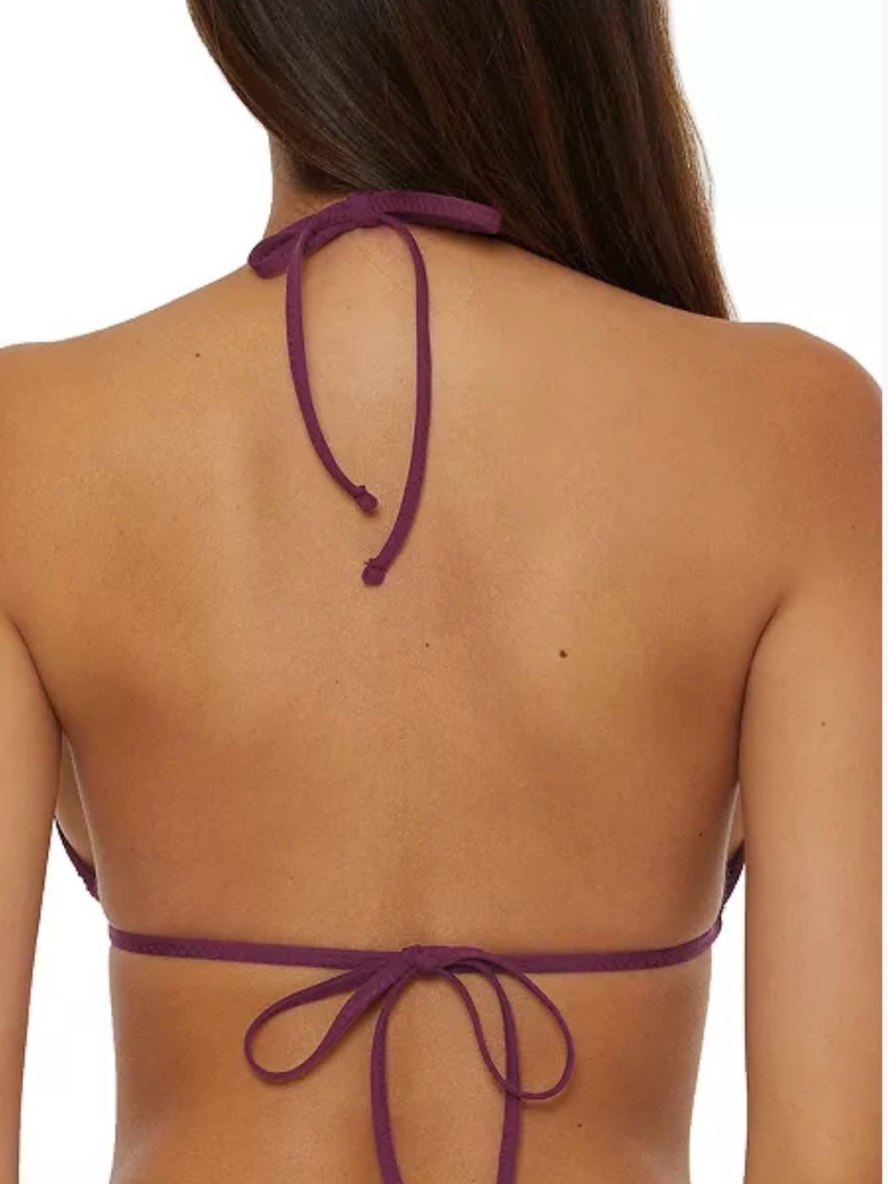 BECCA Color Play Crochet Triangle Bikini Top - Picture 2 of 6